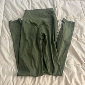 Green xs aerie leggings ( cross over )